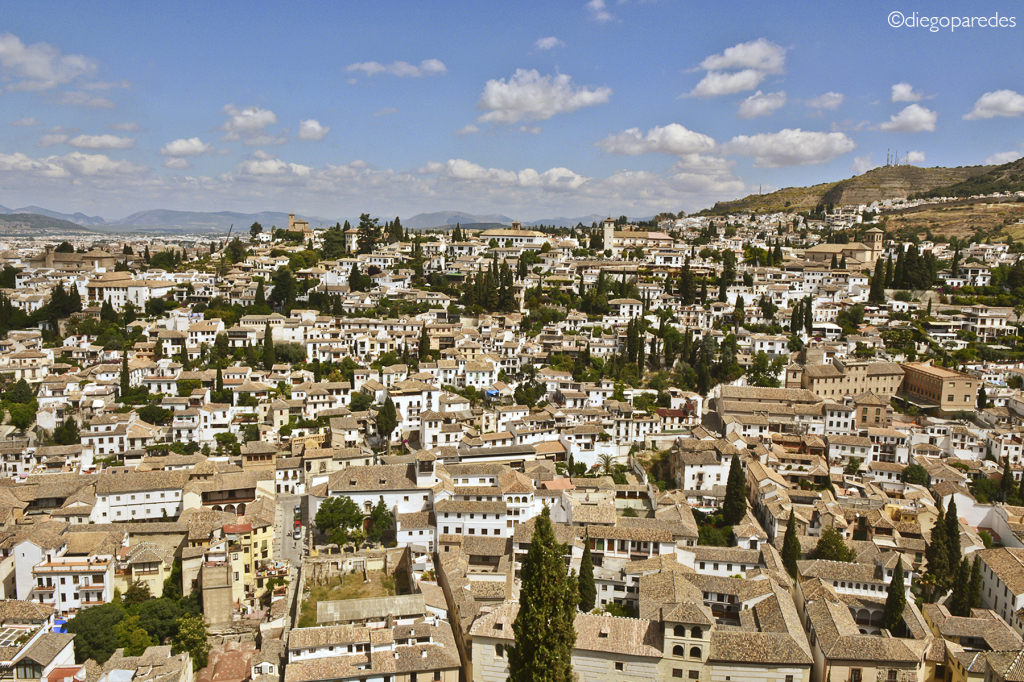 Albaycín, Granada. Desde la Alhambra